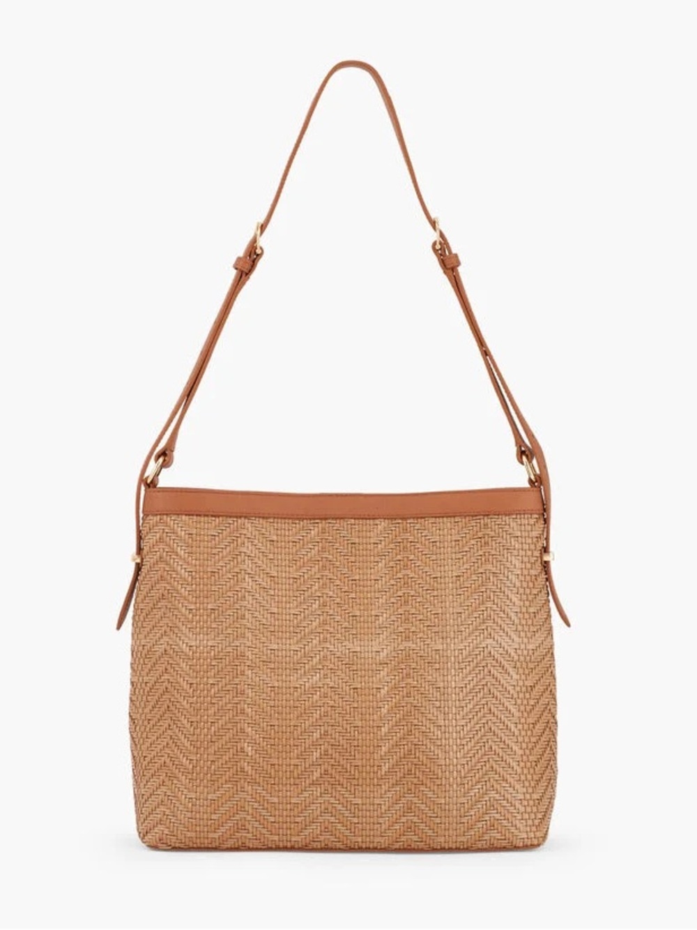 Talbots Woven Convertible Bag Summer Coastal Beach Vacation Shoulder Straw Purse